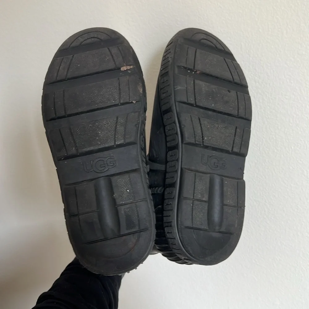 UGG Black Rubber Ankle Boots Kids' Drizlita Waterproof Rain Boot